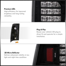 Load image into Gallery viewer, Dodge Ram 1500 2009-2018 / 2500 3500 2010-2018 LED Tail Lights Black Housing Clear Len (Excluding OEM LED Models)