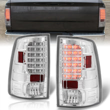 Load image into Gallery viewer, Dodge Ram 1500 2009-2018 / 2500 3500 2010-2018 LED Tail Lights Chrome Housing Clear Len (Excluding OEM LED Models)