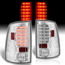 Load image into Gallery viewer, Dodge Ram 1500 2009-2018 / 2500 3500 2010-2018 LED Tail Lights Chrome Housing Clear Len (Excluding OEM LED Models)