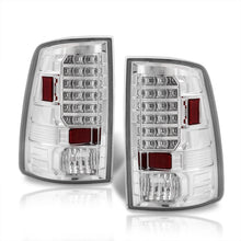 Load image into Gallery viewer, Dodge Ram 1500 2009-2018 / 2500 3500 2010-2018 LED Tail Lights Chrome Housing Clear Len (Excluding OEM LED Models)