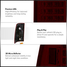 Load image into Gallery viewer, Dodge Ram 1500 2009-2018 / 2500 3500 2010-2018 LED Tail Lights Chrome Housing Red Smoke Len (Excluding OEM LED Models)