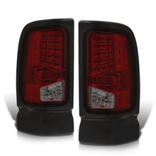 Load image into Gallery viewer, Dodge Ram 1500 1994-2001 / 2500 3500 1994-2002 LED Tail Lights Chrome Housing Red Smoke Len
