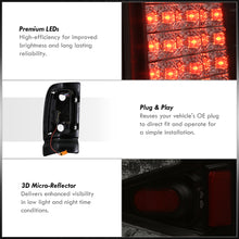 Load image into Gallery viewer, Dodge Ram 1500 1994-2001 / 2500 3500 1994-2002 LED Tail Lights Black Housing Smoke Len
