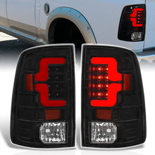 Load image into Gallery viewer, Dodge Ram 1500 2009-2018 / 2500 3500 2010-2018 LED Bar Tail Lights Black Housing Clear Len Red Tube (Excluding OEM LED Models)
