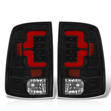 Load image into Gallery viewer, Dodge Ram 1500 2009-2018 / 2500 3500 2010-2018 LED Bar Tail Lights Black Housing Clear Len Red Tube (Excluding OEM LED Models)