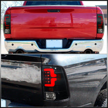 Load image into Gallery viewer, Dodge Ram 1500 2009-2018 / 2500 3500 2010-2018 LED Bar Tail Lights Black Housing Clear Len Red Tube (Excluding OEM LED Models)