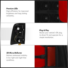 Load image into Gallery viewer, Dodge Ram 1500 2009-2018 / 2500 3500 2010-2018 LED Bar Tail Lights Black Housing Clear Len Red Tube (Excluding OEM LED Models)