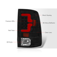 Load image into Gallery viewer, Dodge Ram 1500 2009-2018 / 2500 3500 2010-2018 LED Bar Tail Lights Black Housing Clear Len Red Tube (Excluding OEM LED Models)