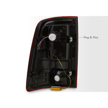 Load image into Gallery viewer, Dodge Ram 1500 2009-2018 / 2500 3500 2010-2018 LED Bar Tail Lights Chrome Housing Red Smoke Len White Tube (Excluding OEM LED Models)