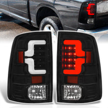 Load image into Gallery viewer, Dodge Ram 1500 2009-2018 / 2500 3500 2010-2018 LED Bar Tail Lights Black Housing Clear Len White Tube (Excluding OEM LED Models)