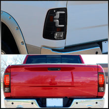 Load image into Gallery viewer, Dodge Ram 1500 2009-2018 / 2500 3500 2010-2018 LED Bar Tail Lights Black Housing Clear Len White Tube (Excluding OEM LED Models)