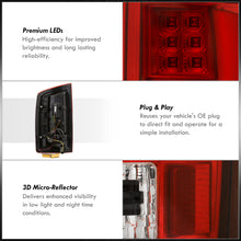 Load image into Gallery viewer, Dodge Ram 1500 2002-2006 / 2500 3500 2003-2006 LED Bar Tail Lights Chrome Housing Red Len White Tube (Excluding OEM LED Models)