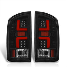 Load image into Gallery viewer, Dodge Ram 1500 2002-2006 / 2500 3500 2003-2006 LED Bar Tail Lights Black Housing Clear Len Red Tube (Excluding OEM LED Models)