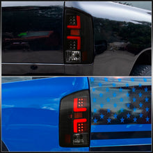 Load image into Gallery viewer, Dodge Ram 1500 2002-2006 / 2500 3500 2003-2006 LED Bar Tail Lights Black Housing Clear Len Red Tube (Excluding OEM LED Models)