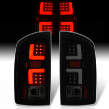 Load image into Gallery viewer, Dodge Ram 1500 2002-2006 / 2500 3500 2003-2006 LED Bar Tail Lights Black Housing Smoke Len White Tube (Excluding OEM LED Models)