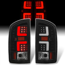 Load image into Gallery viewer, Dodge Ram 1500 2002-2006 / 2500 3500 2003-2006 LED Bar Tail Lights Black Housing Clear Len White Tube (Excluding OEM LED Models)