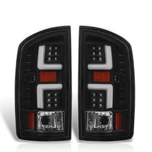 Load image into Gallery viewer, Dodge Ram 1500 2002-2006 / 2500 3500 2003-2006 LED Bar Tail Lights Black Housing Clear Len White Tube (Excluding OEM LED Models)