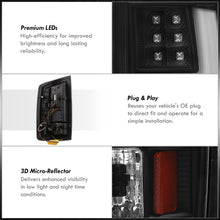 Load image into Gallery viewer, Dodge Ram 1500 2002-2006 / 2500 3500 2003-2006 LED Bar Tail Lights Black Housing Clear Len White Tube (Excluding OEM LED Models)