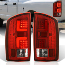 Load image into Gallery viewer, Dodge Ram 1500 2007-2008 / 2500 3500 2007-2009 LED Bar Tail Lights Chrome Housing Red Len White Tube (Excluding OEM LED Models)
