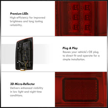 Load image into Gallery viewer, Dodge Ram 1500 2007-2008 / 2500 3500 2007-2009 LED Bar Tail Lights Chrome Housing Red Len White Tube (Excluding OEM LED Models)