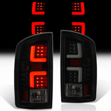 Load image into Gallery viewer, Dodge Ram 1500 2007-2008 / 2500 3500 2007-2009 LED Bar Tail Lights Black Housing Smoke Len White Tube (Excluding OEM LED Models)