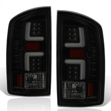 Load image into Gallery viewer, Dodge Ram 1500 2007-2008 / 2500 3500 2007-2009 LED Bar Tail Lights Black Housing Smoke Len White Tube (Excluding OEM LED Models)