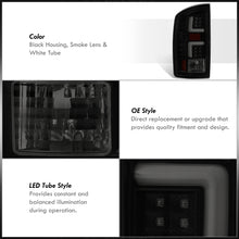 Load image into Gallery viewer, Dodge Ram 1500 2007-2008 / 2500 3500 2007-2009 LED Bar Tail Lights Black Housing Smoke Len White Tube (Excluding OEM LED Models)
