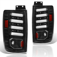 Load image into Gallery viewer, Ford Expedition 1997-2002 LED Bar Tail Lights Black Housing Clear Len White Tube