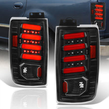 Load image into Gallery viewer, Ford Expedition 1997-2002 LED Bar Tail Lights Black Housing Clear Len Red Tube
