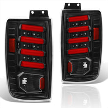 Load image into Gallery viewer, Ford Expedition 1997-2002 LED Bar Tail Lights Black Housing Clear Len Red Tube