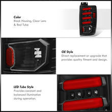 Load image into Gallery viewer, Ford Expedition 1997-2002 LED Bar Tail Lights Black Housing Clear Len Red Tube
