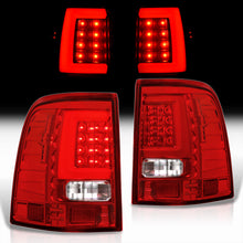 Load image into Gallery viewer, Ford Explorer 2002-2005 LED Bar Tail Lights Chrome Housing Red Len White Tube