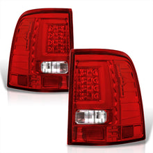 Load image into Gallery viewer, Ford Explorer 2002-2005 LED Bar Tail Lights Chrome Housing Red Len White Tube
