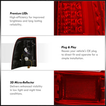 Load image into Gallery viewer, Ford Explorer 2002-2005 LED Bar Tail Lights Chrome Housing Red Len White Tube