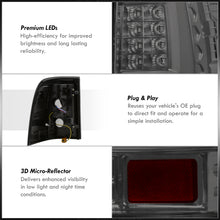 Load image into Gallery viewer, Ford Explorer 2002-2005 LED Bar Tail Lights Chrome Housing Smoke Len White Tube