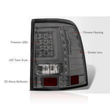Load image into Gallery viewer, Ford Explorer 2002-2005 LED Bar Tail Lights Chrome Housing Smoke Len White Tube