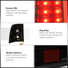 Load image into Gallery viewer, Ford Explorer 2002-2005 LED Bar Tail Lights Black Housing Smoke Len White Tube