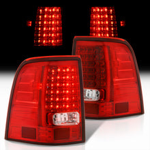 Load image into Gallery viewer, Ford Explorer 2002-2005 LED Tail Lights Chrome Housing Red Len