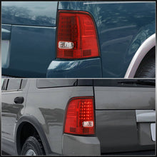 Load image into Gallery viewer, Ford Explorer 2002-2005 LED Tail Lights Chrome Housing Red Len