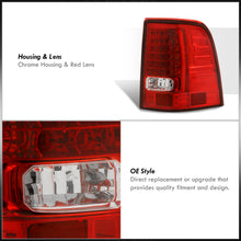 Load image into Gallery viewer, Ford Explorer 2002-2005 LED Tail Lights Chrome Housing Red Len
