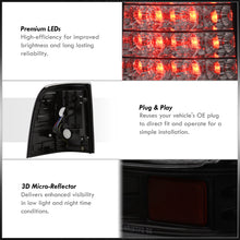 Load image into Gallery viewer, Ford Explorer 2002-2005 LED Tail Lights Black Housing Smoke Len