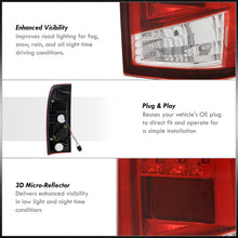 Load image into Gallery viewer, Ford F150 1997-2003 / F250 Light Duty 1997-1999 / F250 F350 F450 F550 Super Duty 1999-2007 LED Tail Lights Chrome Housing Red Len (Styleside Models Only)