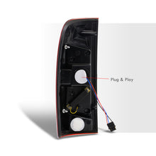 Load image into Gallery viewer, Ford F150 1997-2003 / F250 Light Duty 1997-1999 / F250 F350 F450 F550 Super Duty 1999-2007 LED Tail Lights Chrome Housing Red Len (Styleside Models Only)
