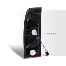 Load image into Gallery viewer, Ford F150 1997-2003 / F250 Light Duty 1997-1999 / F250 F350 F450 F550 Super Duty 1999-2007 LED Tail Lights Chrome Housing Red Smoke Len (Styleside Models Only)