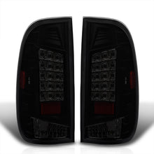 Load image into Gallery viewer, Ford F150 1997-2003 / F250 Light Duty 1997-1999 / F250 F350 F450 F550 Super Duty 1999-2007 LED Tail Lights Black Housing Smoked Len (Styleside Models Only)