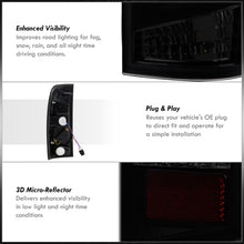 Load image into Gallery viewer, Ford F150 1997-2003 / F250 Light Duty 1997-1999 / F250 F350 F450 F550 Super Duty 1999-2007 LED Tail Lights Black Housing Smoked Len (Styleside Models Only)
