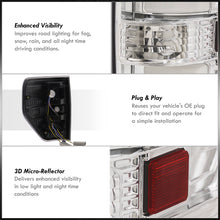 Load image into Gallery viewer, Ford F150 Styleside 2009-2014 LED Bar Tail Lights Chrome Housing Clear Len White Tube