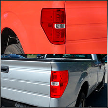 Load image into Gallery viewer, Ford F150 Styleside 2009-2014 LED Bar Tail Lights Chrome Housing Red Len White Tube