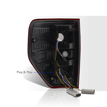 Load image into Gallery viewer, Ford F150 Styleside 2009-2014 LED Bar Tail Lights Chrome Housing Red Smoke Len White Tube