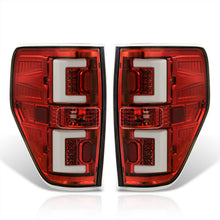 Load image into Gallery viewer, Ford F150 Styleside 2009-2014 LED Bar Tail Lights Red Housing Clear Len White Tube